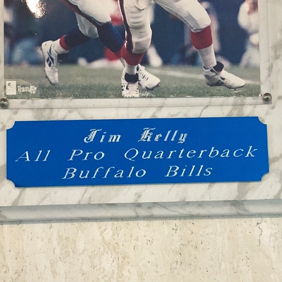Buffalo Bills Jim Kelly Signed Autographed Photo Plaque Quarterback Certificate - Picture 4 of 16